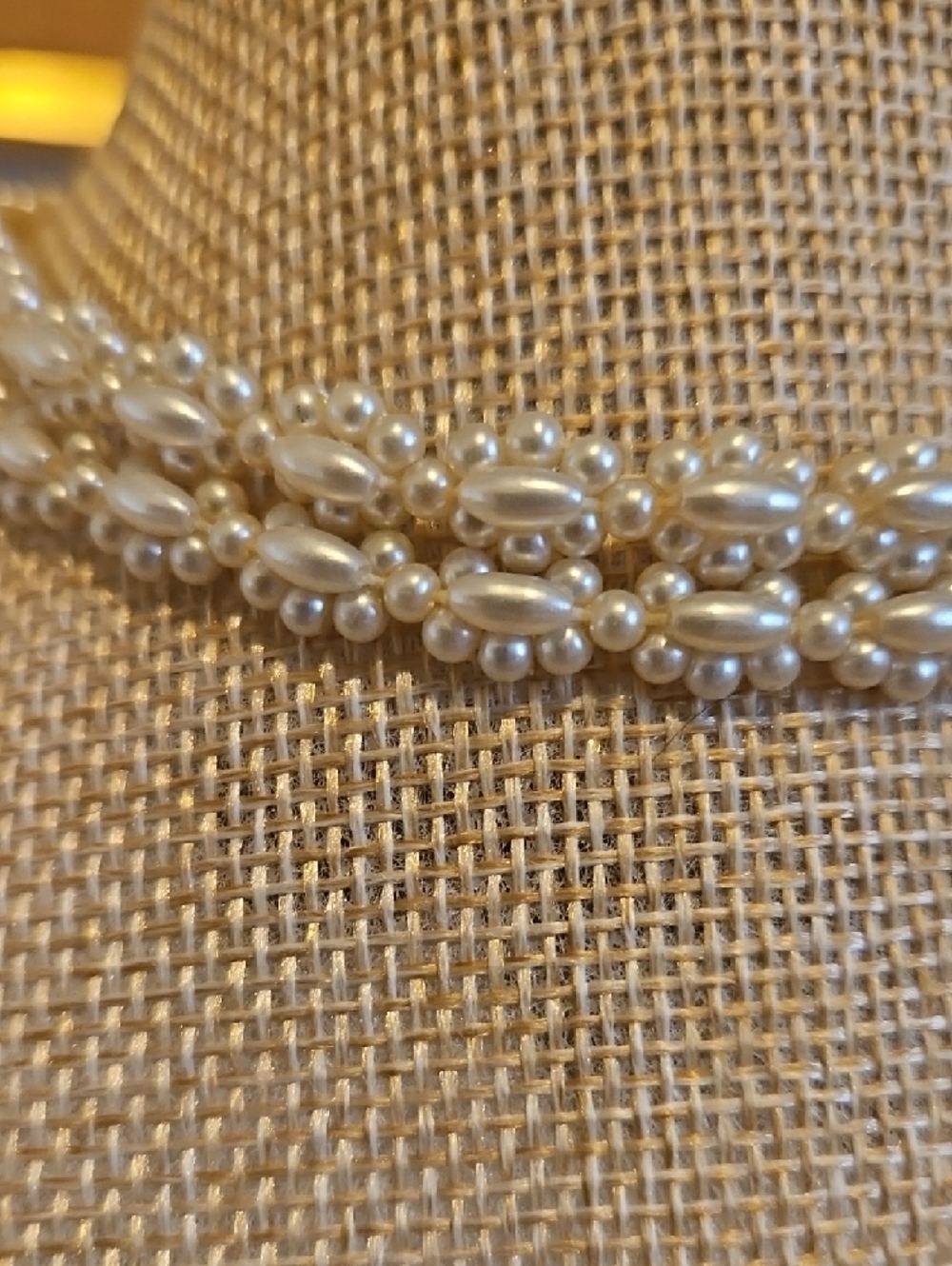 Faux Pearl Beaded Choker Necklace - Picture 2 of 4
